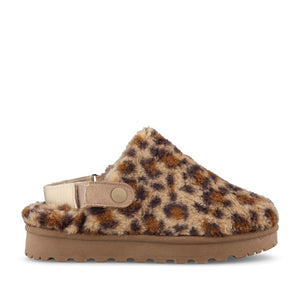 Lunar Ladies Naples KLZ002 Slipper In Leopard