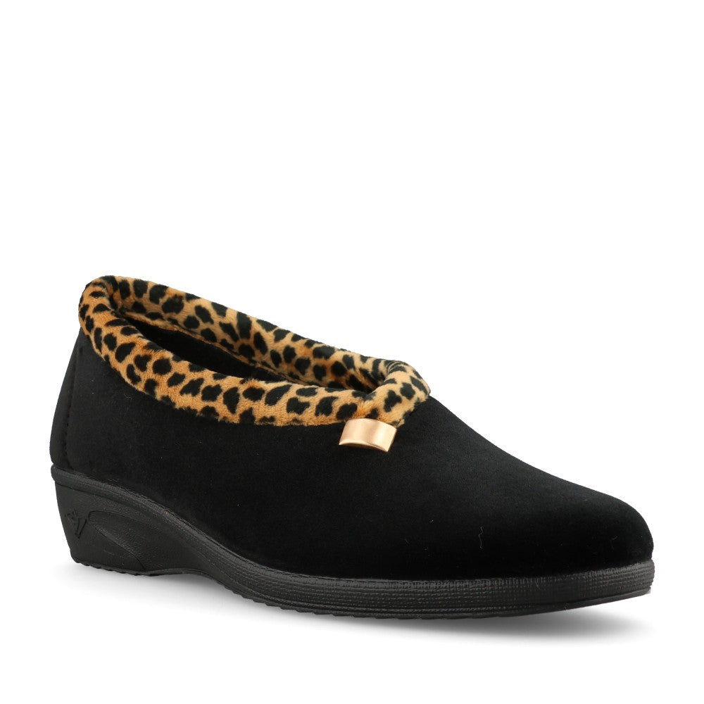 Lunar Ladies Paloma KLA005 Slipper In Black