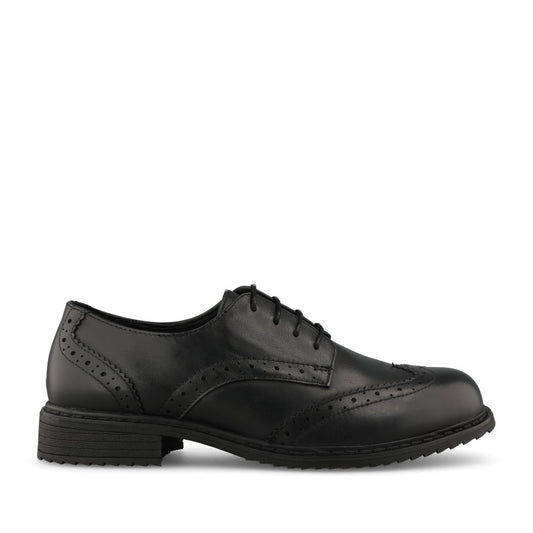 Teds Girls Pomona Laced Brogue in Black