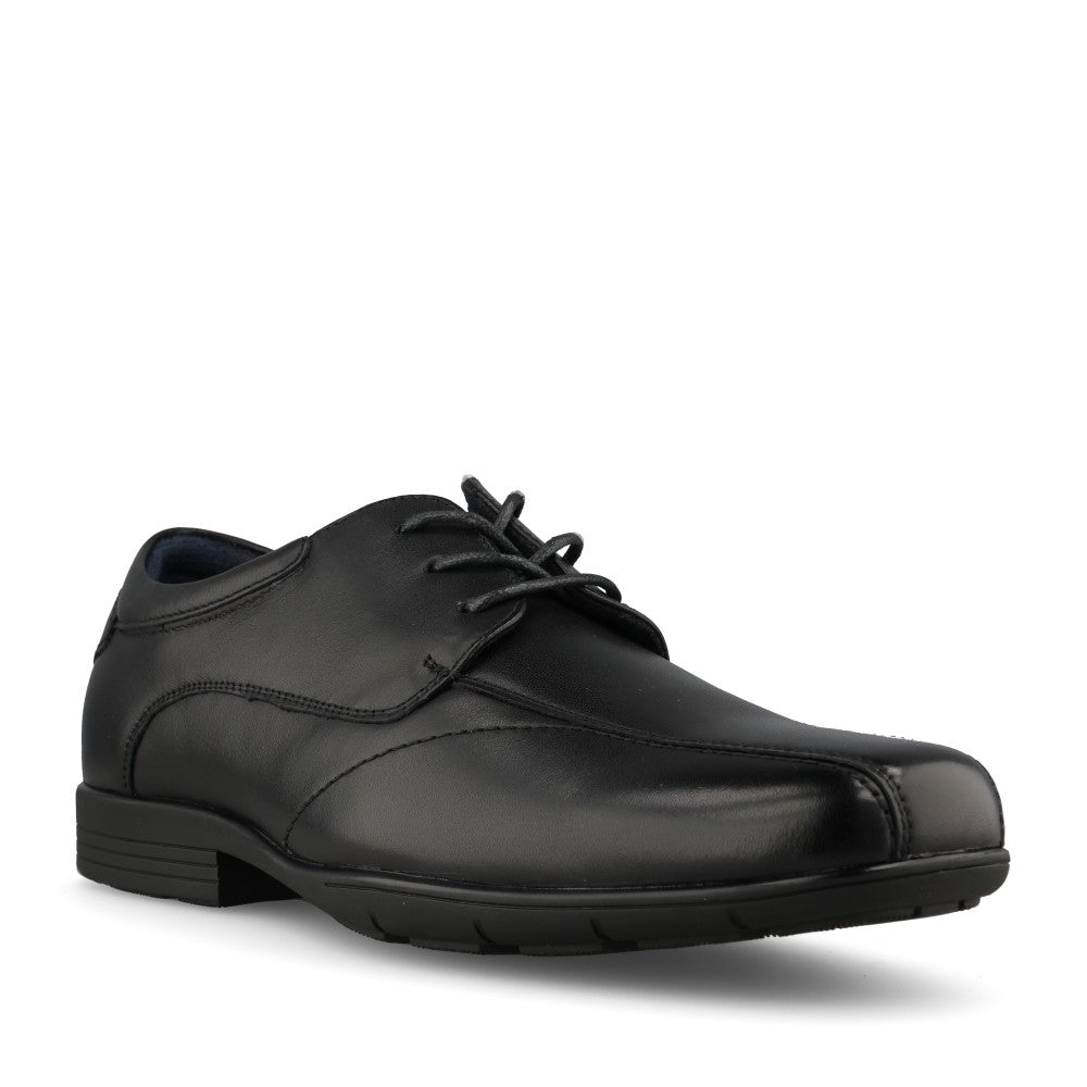 Teds Boys Preston Junior Laced Shoe in Black
