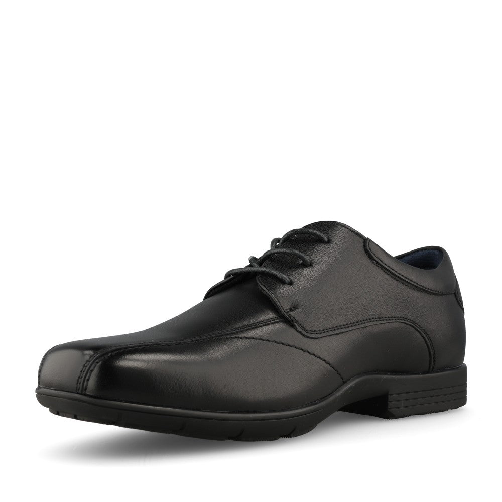 Teds Boys Preston Junior Laced Shoe in Black