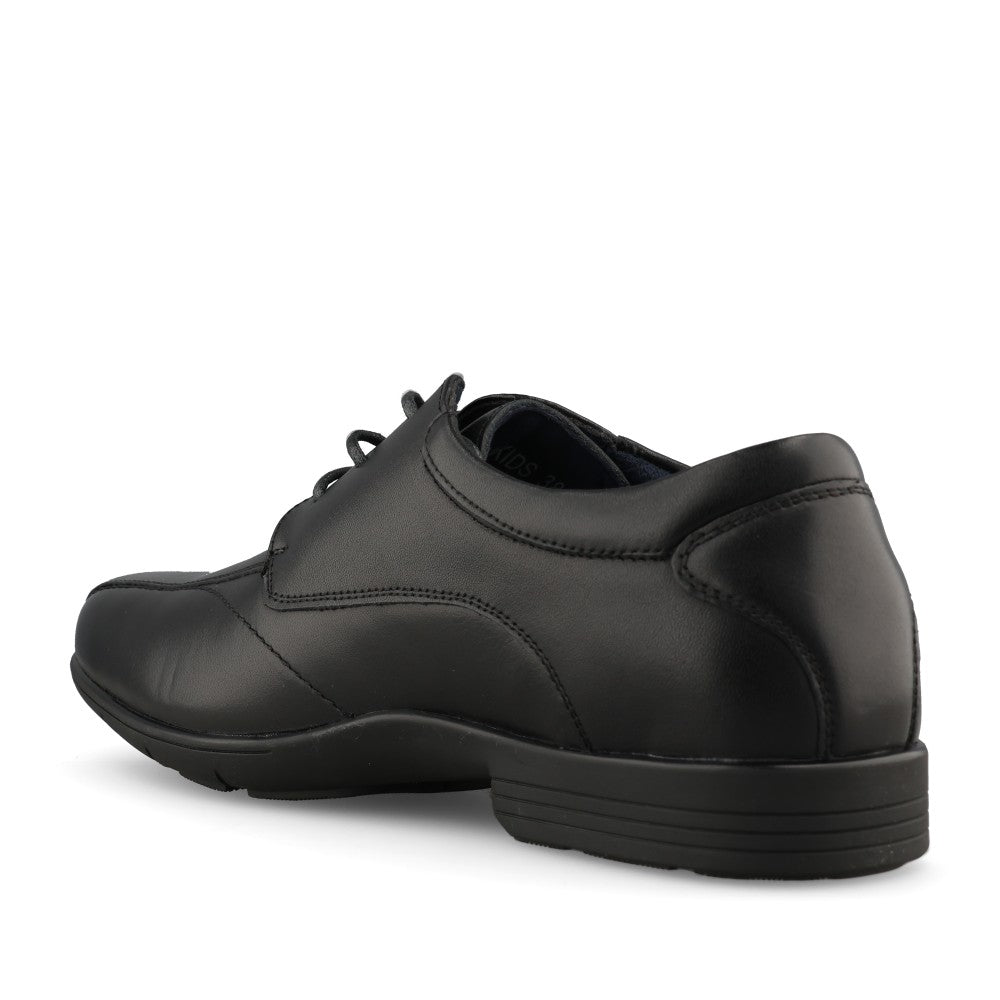 Teds Boys Preston Junior Laced Shoe in Black