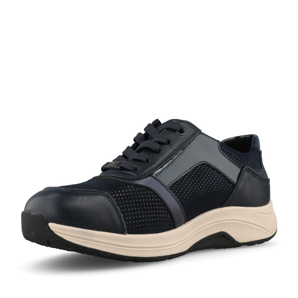 G-Comfort Ladies R-5189 3L Wide Fit Trainer in Navy