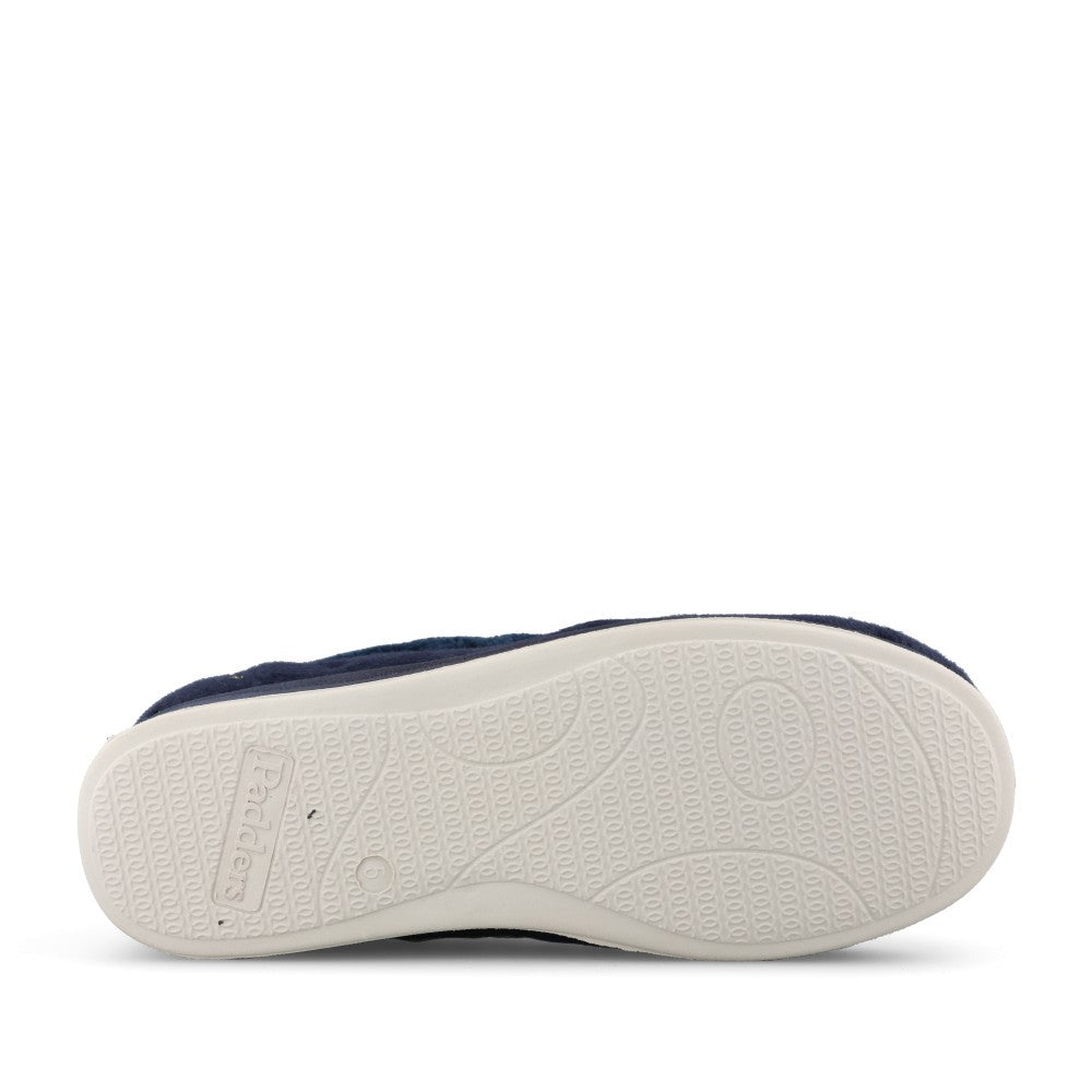 Ladies Repose 406 Spotted Slipper in Navy Combi