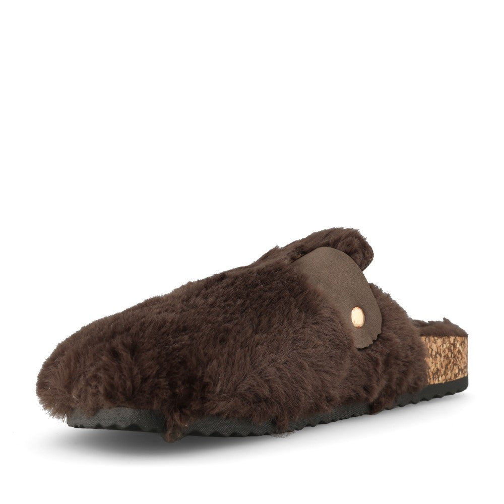 Lunar Ladies Rhianna KLC002 Slipper In Brown