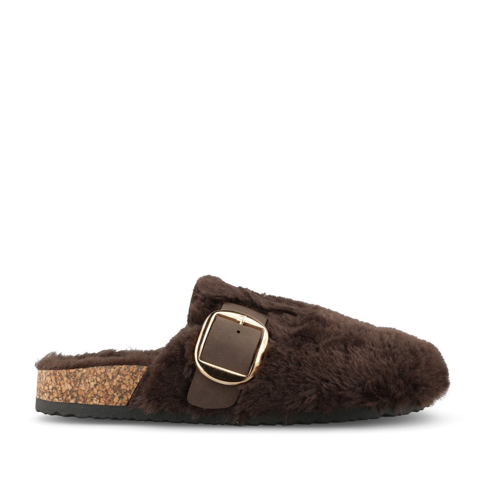 Lunar Ladies Rhianna KLC002 Slipper In Brown