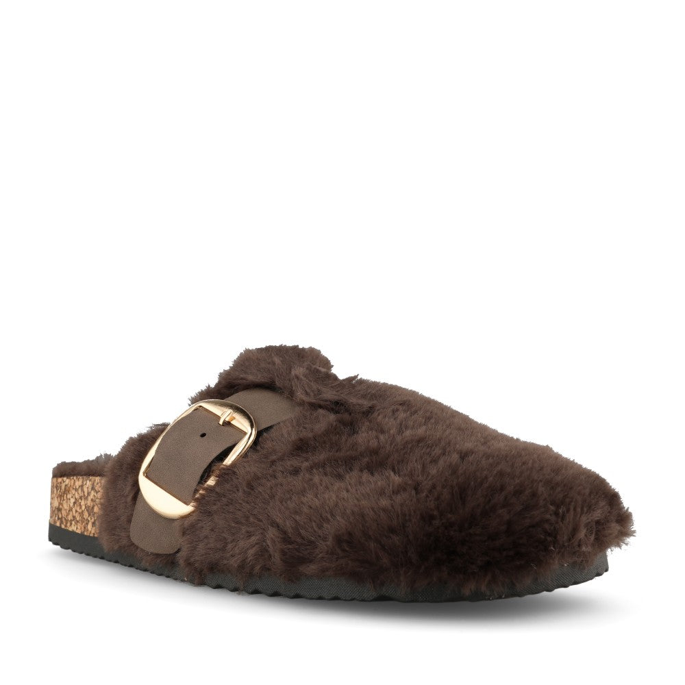 Lunar Ladies Rhianna KLC002 Slipper In Brown