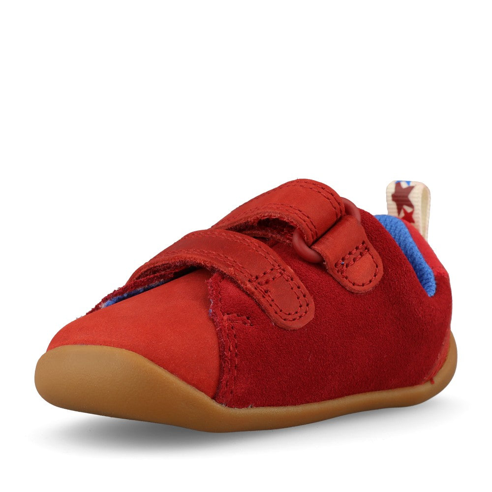 Clarks Boys Roamer City T G-Fit Shoe in Dark Red