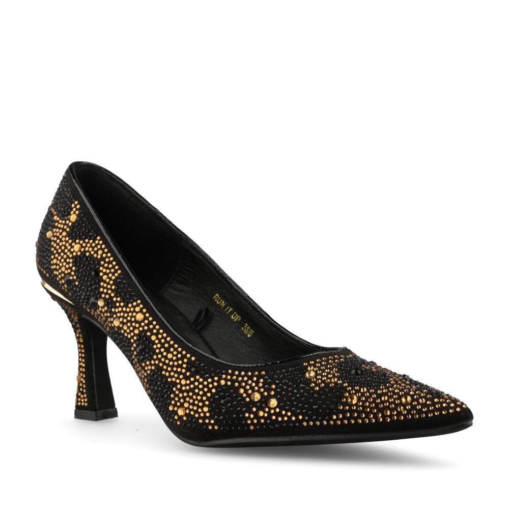 Una Healy Ladies Run It Up Court Shoe In Cheetah Bling