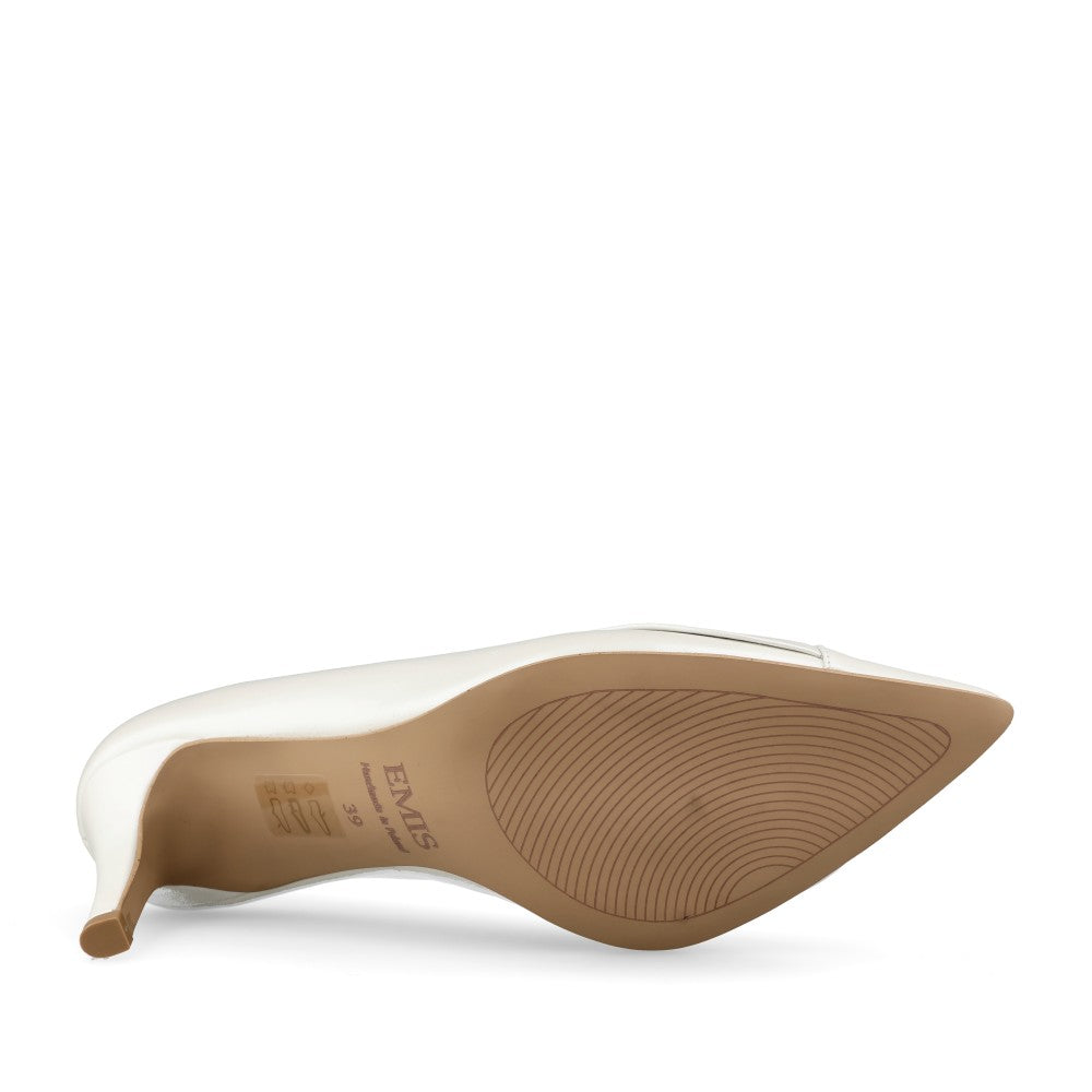 Emis Ladies S8550/821o Court Shoe In Pearl