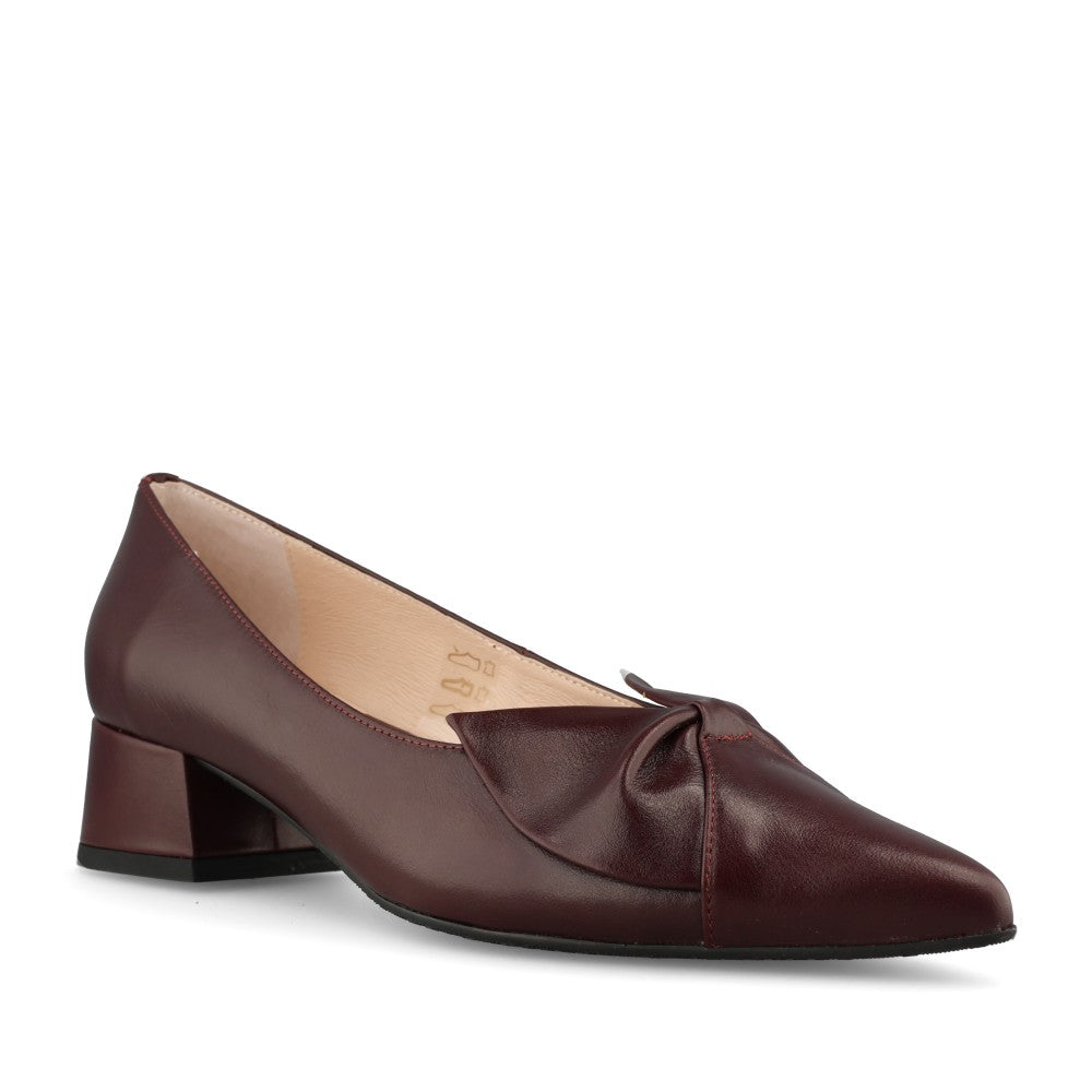 Emis Ladies 8550/F956o Court Shoe In Burgundy