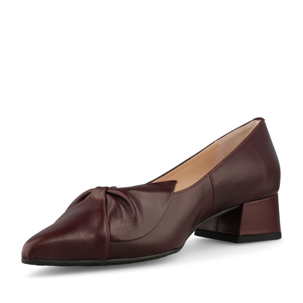 Emis Ladies 8550/F956o Court Shoe In Burgundy
