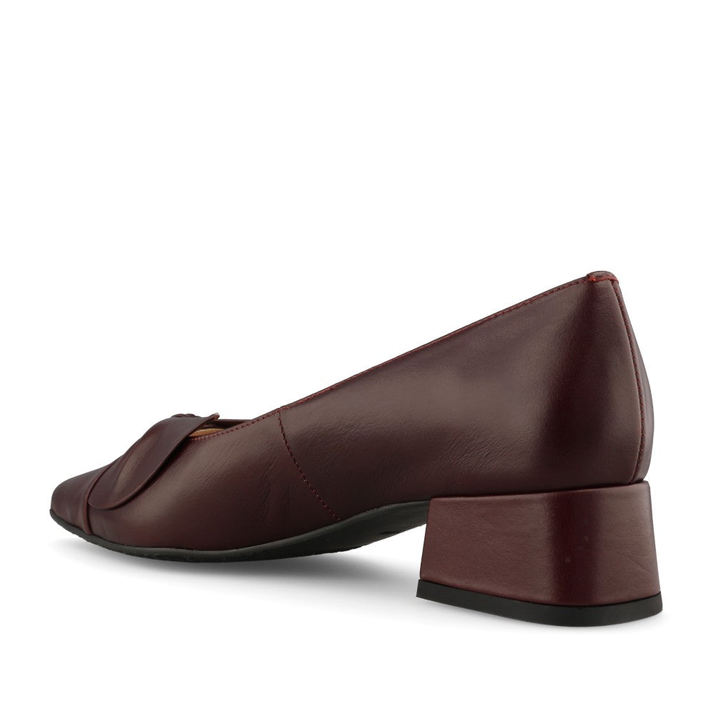 Emis Ladies 8550/F956o Court Shoe In Burgundy