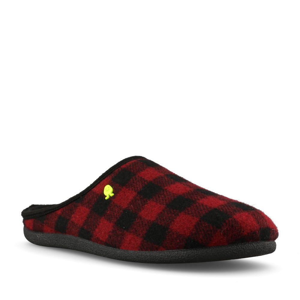 Hot Potatoes Mens Savannah 73885 Slipper In Burgundy