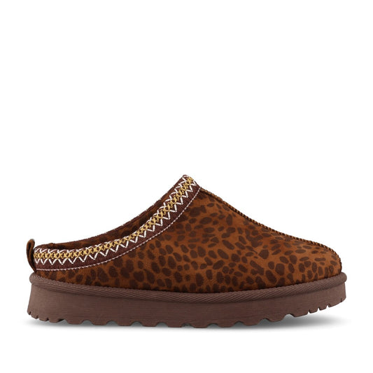Lunar Ladies Selena KLZ008 Slipper In Leopard
