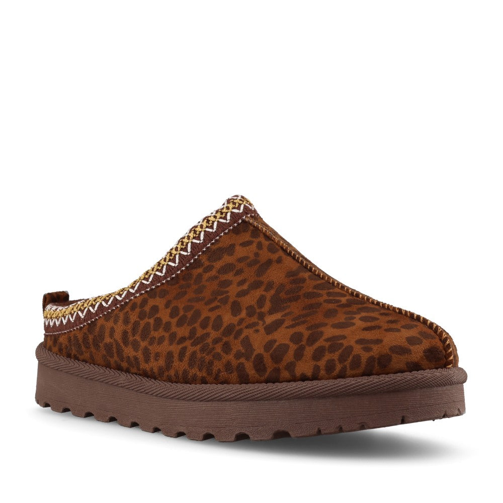 Lunar Ladies Selena KLZ008 Slipper In Leopard