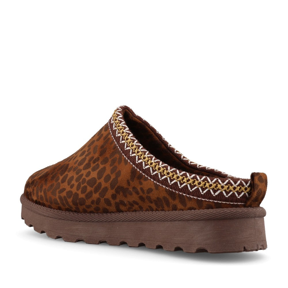 Lunar Ladies Selena KLZ008 Slipper In Leopard