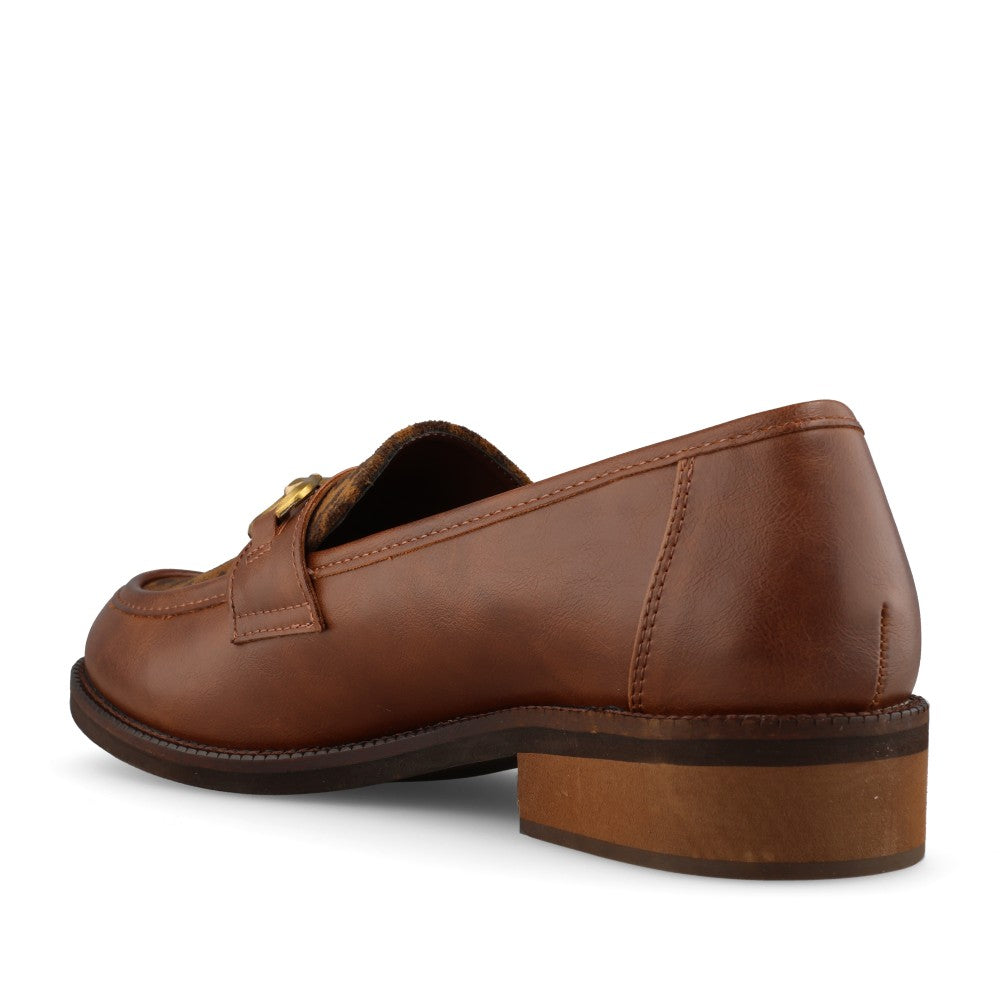 Ladies Sherry FLZ001 Loafer In Tan Leopard