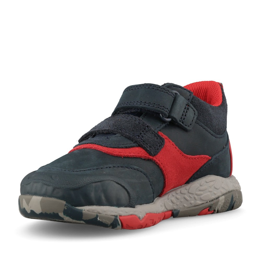 Clarks Boys Steggy Rex K G-Fit Boot in Navy