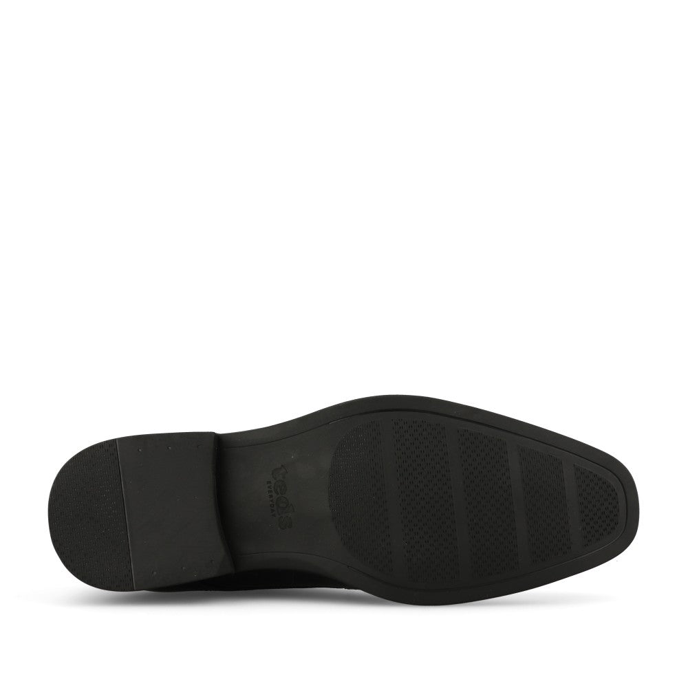 Boys Swansea Laced Shoe In Black Leather