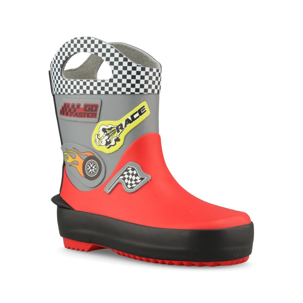 Clarks Boys Tarri Dash T G-Fit Welly in Red