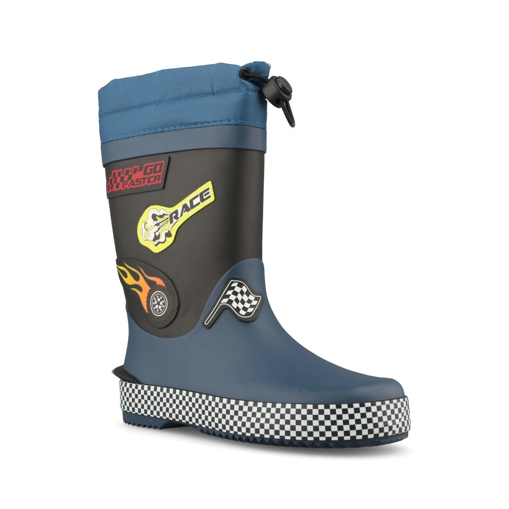 Clarks Boys Tarri Race K G-Fit Welly in Navy