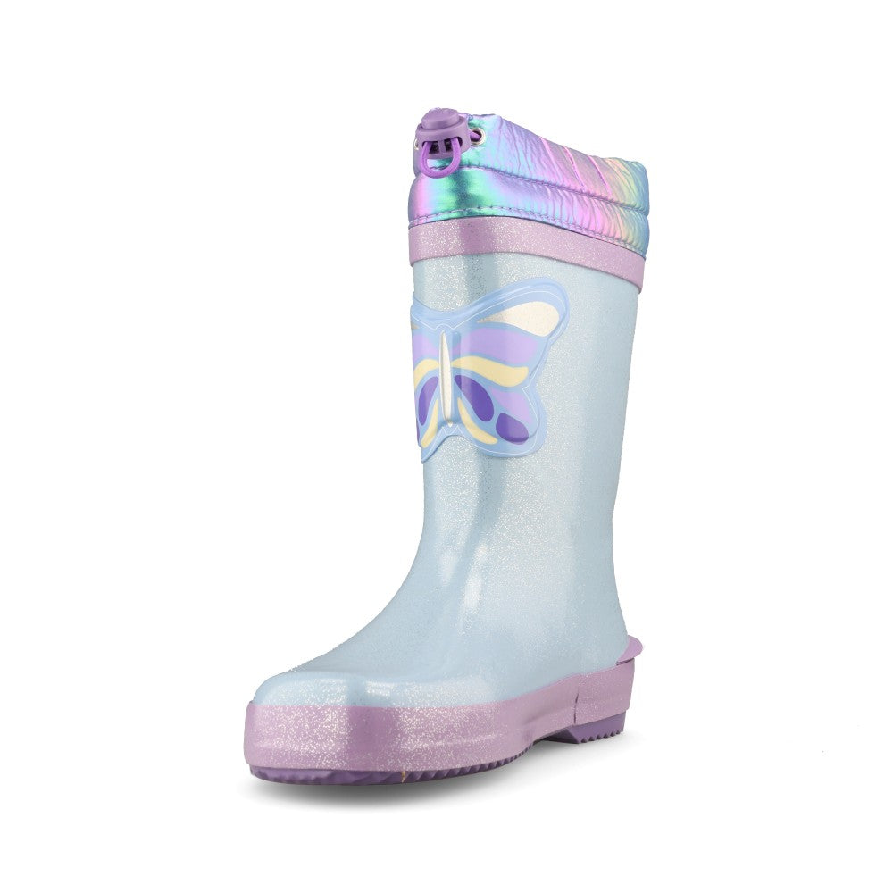 Clarks Girls Tarri Race K G-Fit Welly in Ice Blue