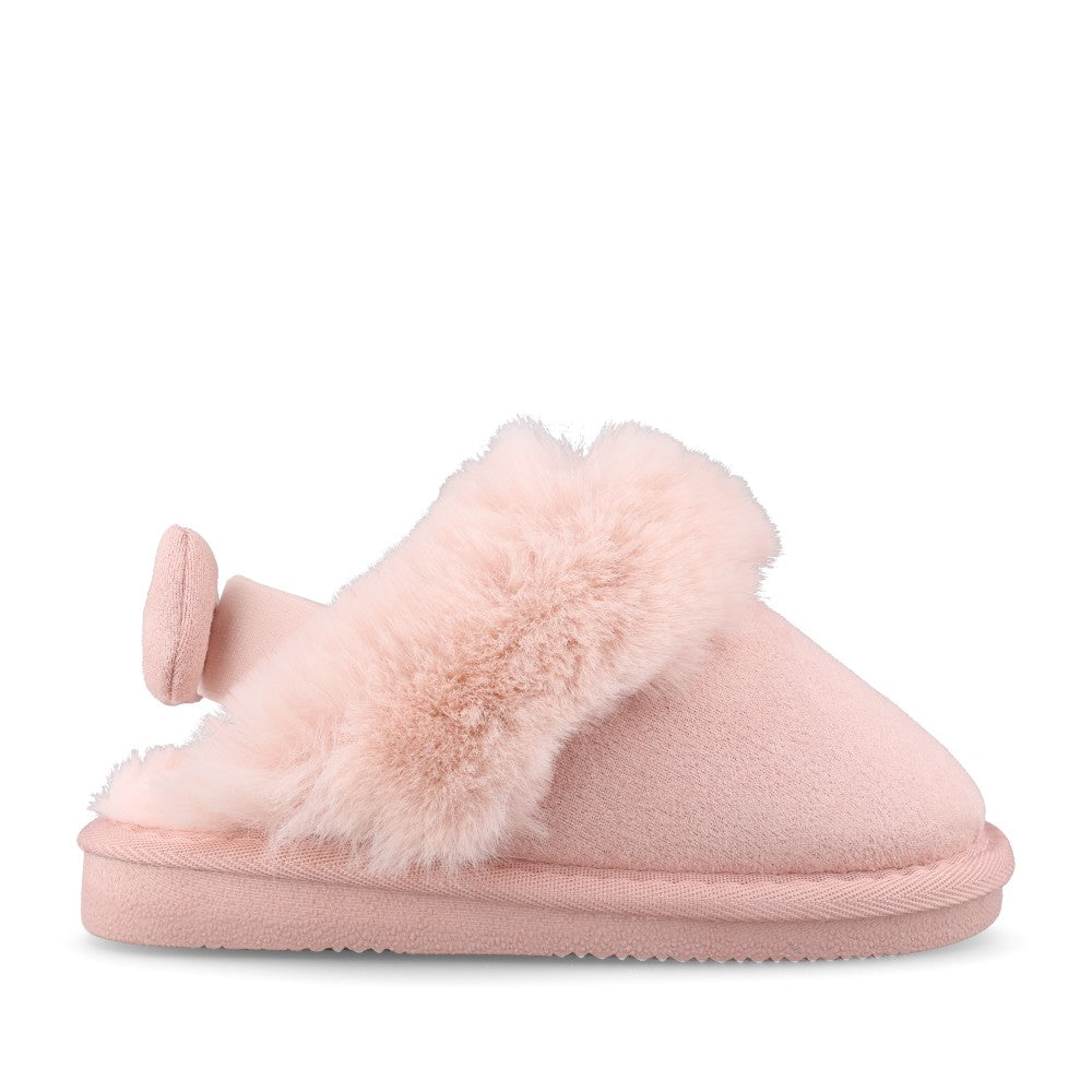 Clarks Girls Toastie Bow K G-Fit Slipper in Pink