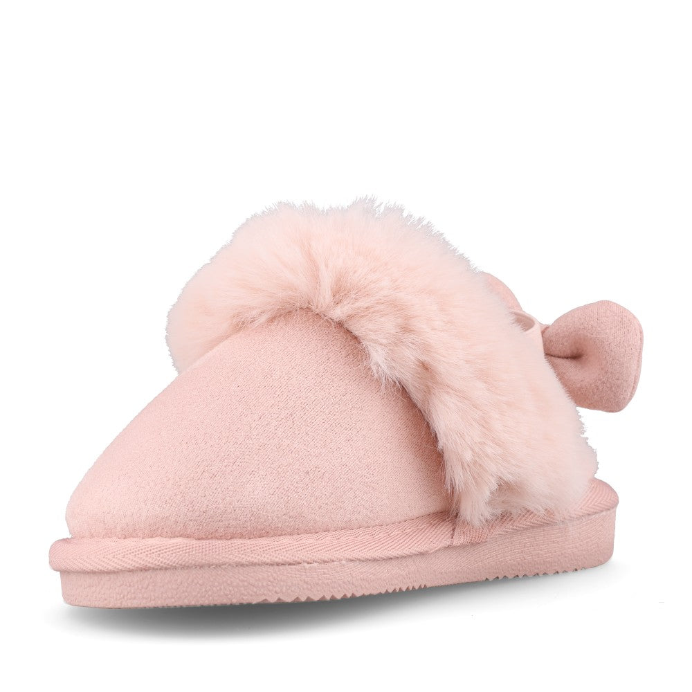 Clarks Girls Toastie Bow K G-Fit Slipper in Pink
