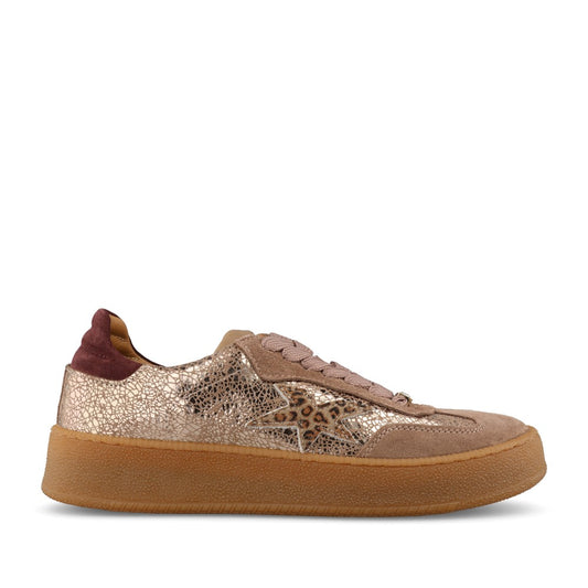 Meline Ladies 525 SBT F-77 Trainer In Beige Metalic