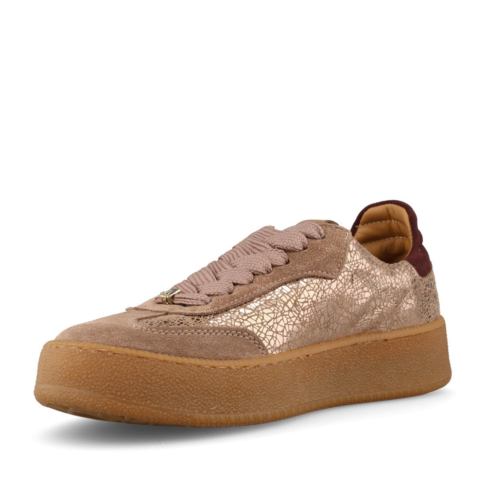 Meline Ladies 525 SBT F-77 Trainer In Beige Metalic