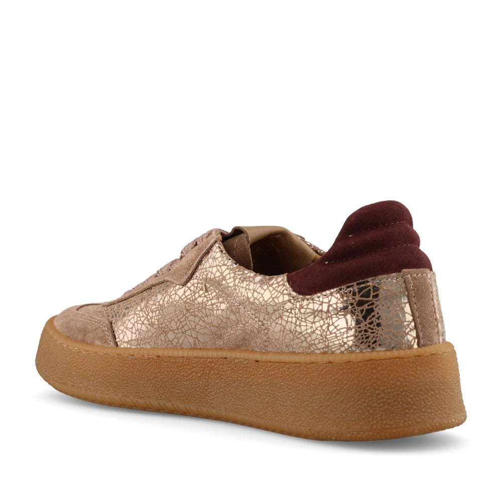 Meline Ladies 525 SBT F-77 Trainer In Beige Metalic