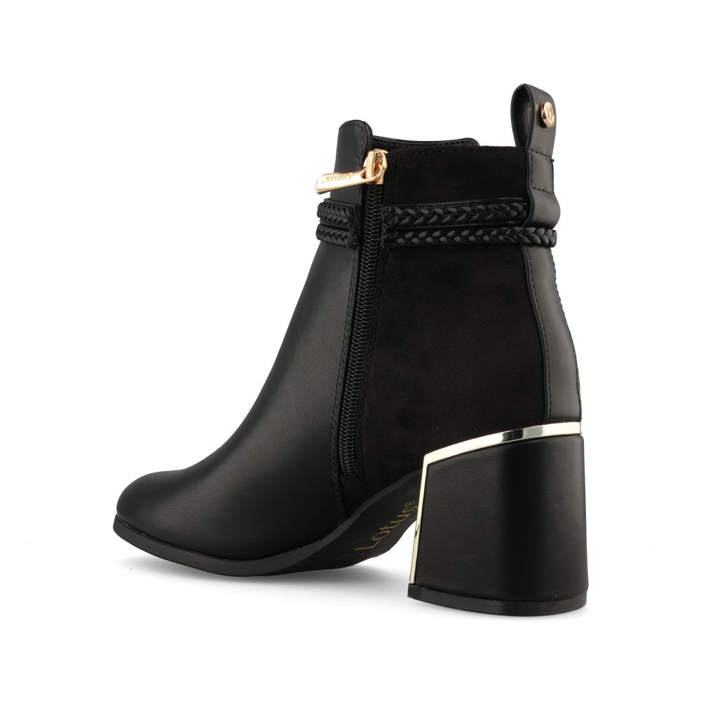 Lotus Ladies Winona ULB529 Ankle Boot In Black