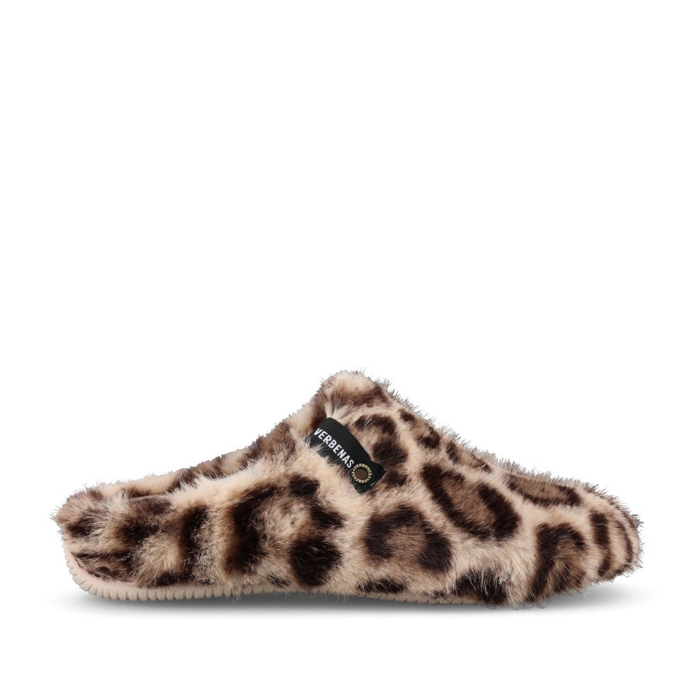 Verbenas Ladies York Feline Mule In Leopard