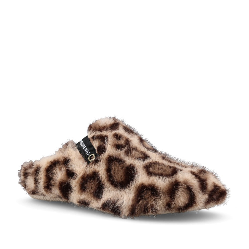 Verbenas Ladies York Feline Mule In Leopard