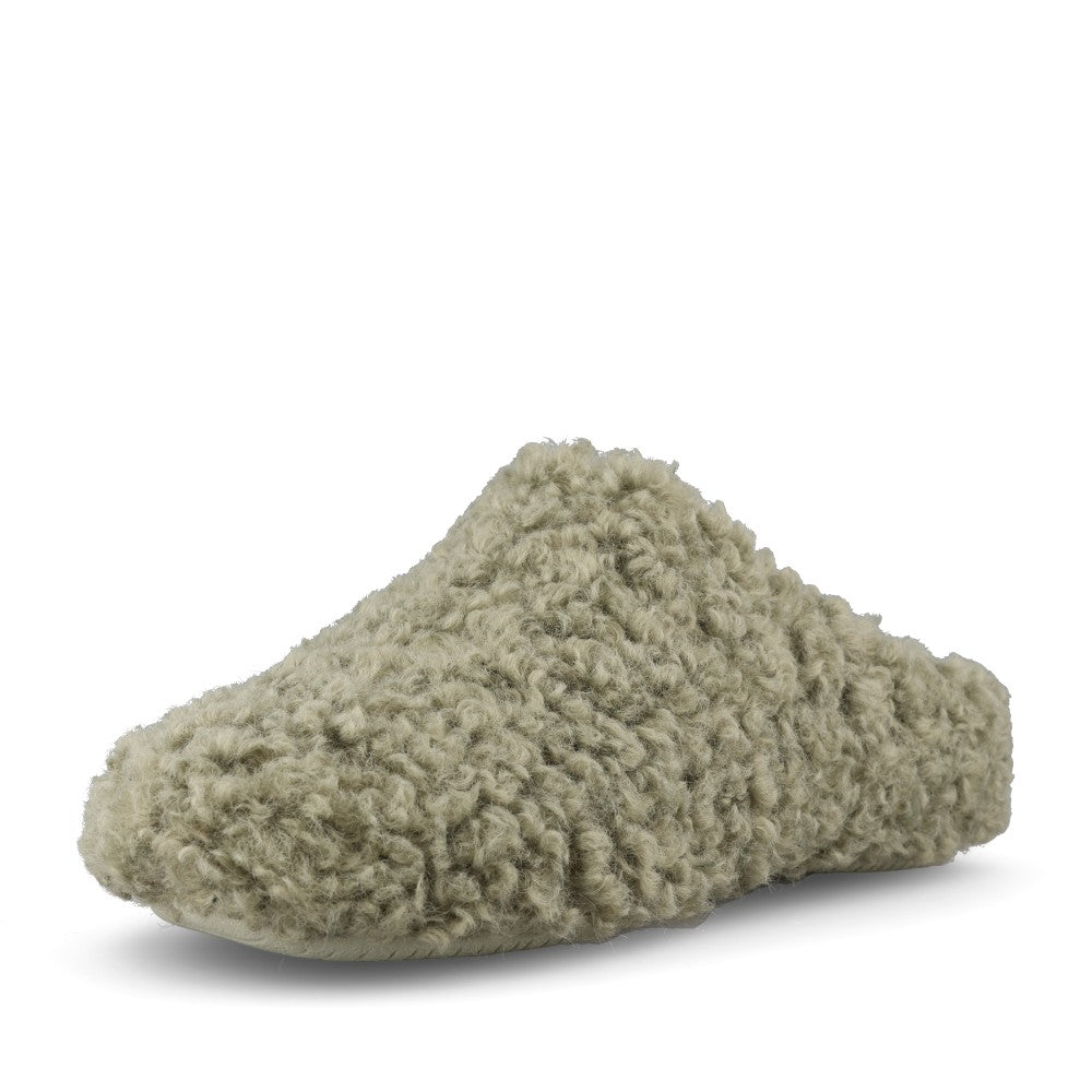 Verbenas Ladies York Curly Mule In Green