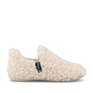 Verbenas Ladies Yuk Curly Slipper In Beige