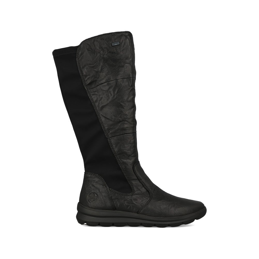 Rieker Ladies Z0067 Long Leg Boot In Black