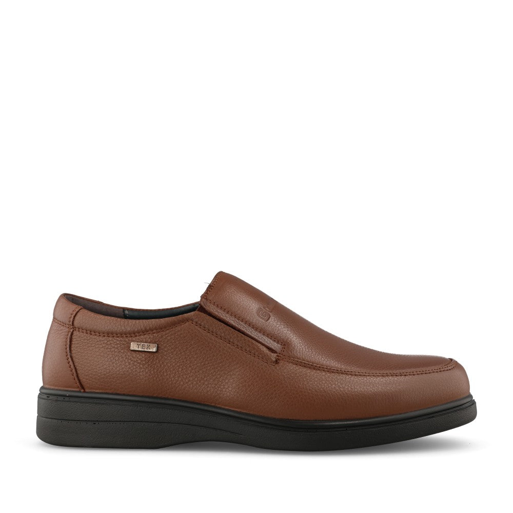 Mens A-905C Wide Fit Slip-on Shoe In Cognac