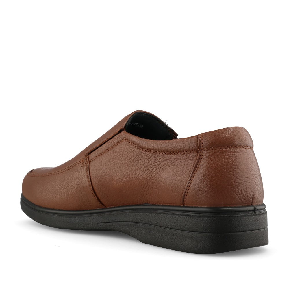 Mens A-905C Wide Fit Slip-on Shoe In Cognac