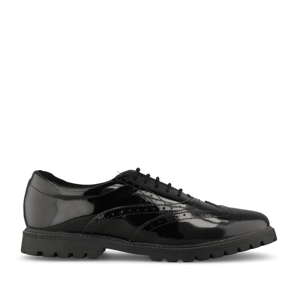 Term Girls M170111 Bella Laced Brogue in Black Patent