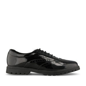 Term Girls M170111 Bella Patent Laced Brogue in Black