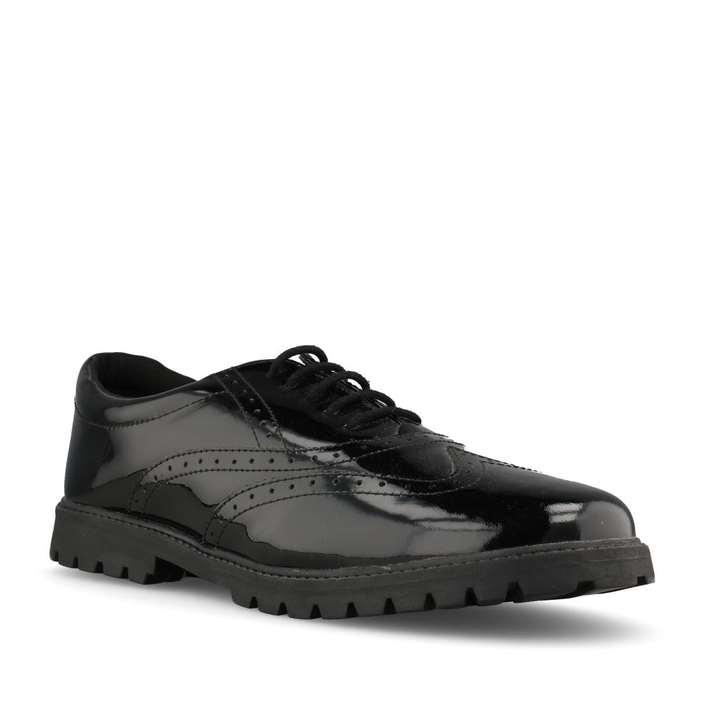 Term Girls M170111 Bella Patent Laced Brogue in Black