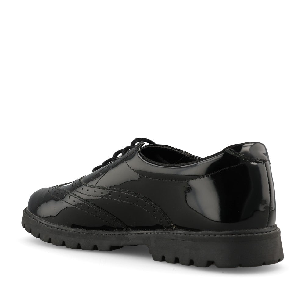 Term Girls M170111 Bella Laced Brogue in Black Patent
