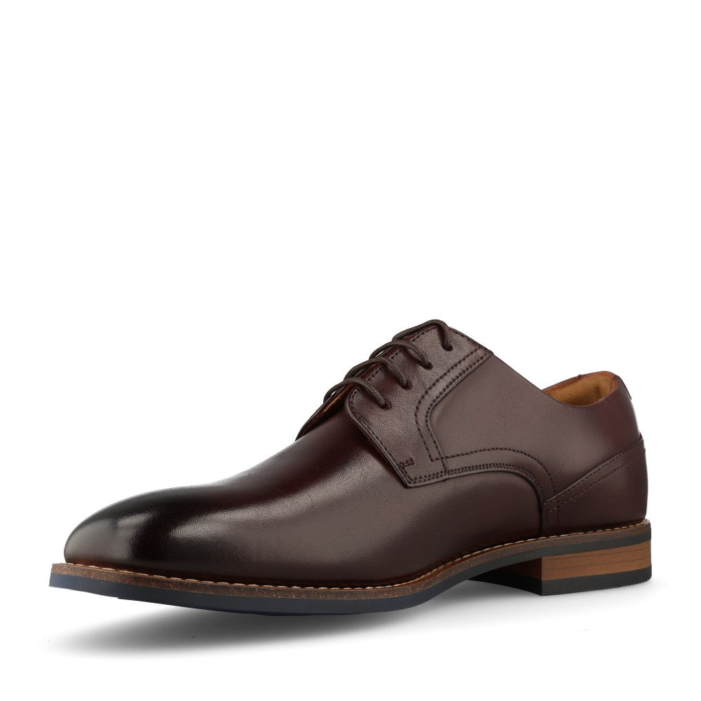 Clarks Mens Bowburn Lace Leather G-fit Shoe In Brown