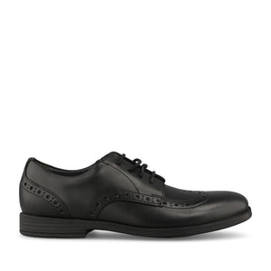 Start Rite Girls Brogue Pri E-FIT Leather Brogue in Black