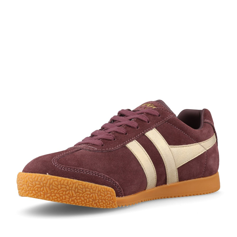 Gola Ladies Harrier Mirror CLA156 Trainer In Burgundy