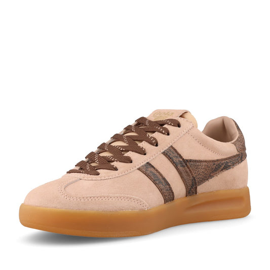 Gola Ladies Cyclone Snake CLB919 Trainer In Beige