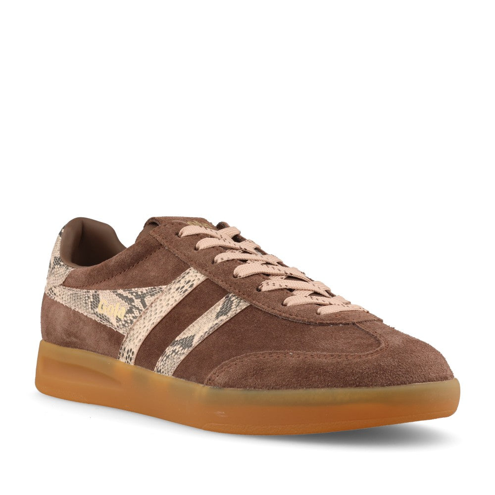 Gola Ladies Cyclone Snake CLB919 Trainer In Taupe
