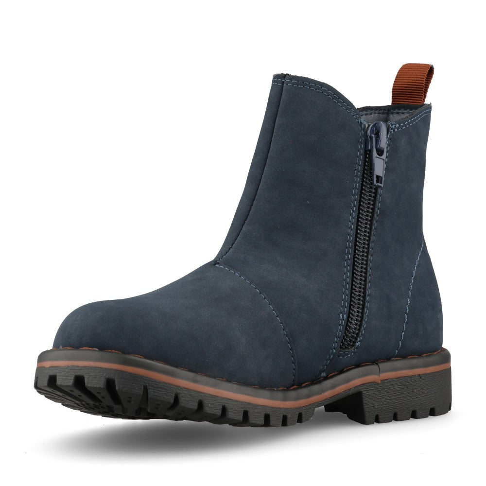 Clarks Boys Cliffchelseak Navy G-Fit Boot